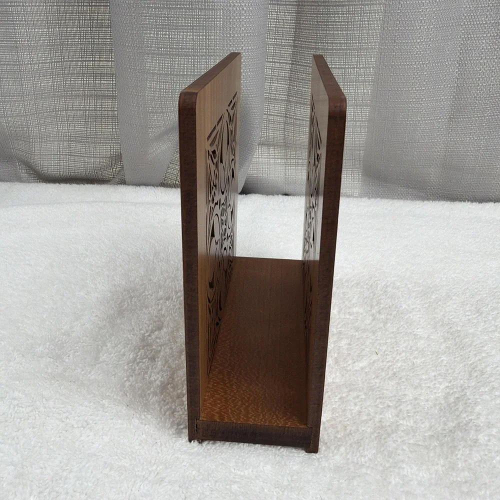 Frank Lloyd Wright Laser Cut Wood Williams House Design Napkin / Letter Holder